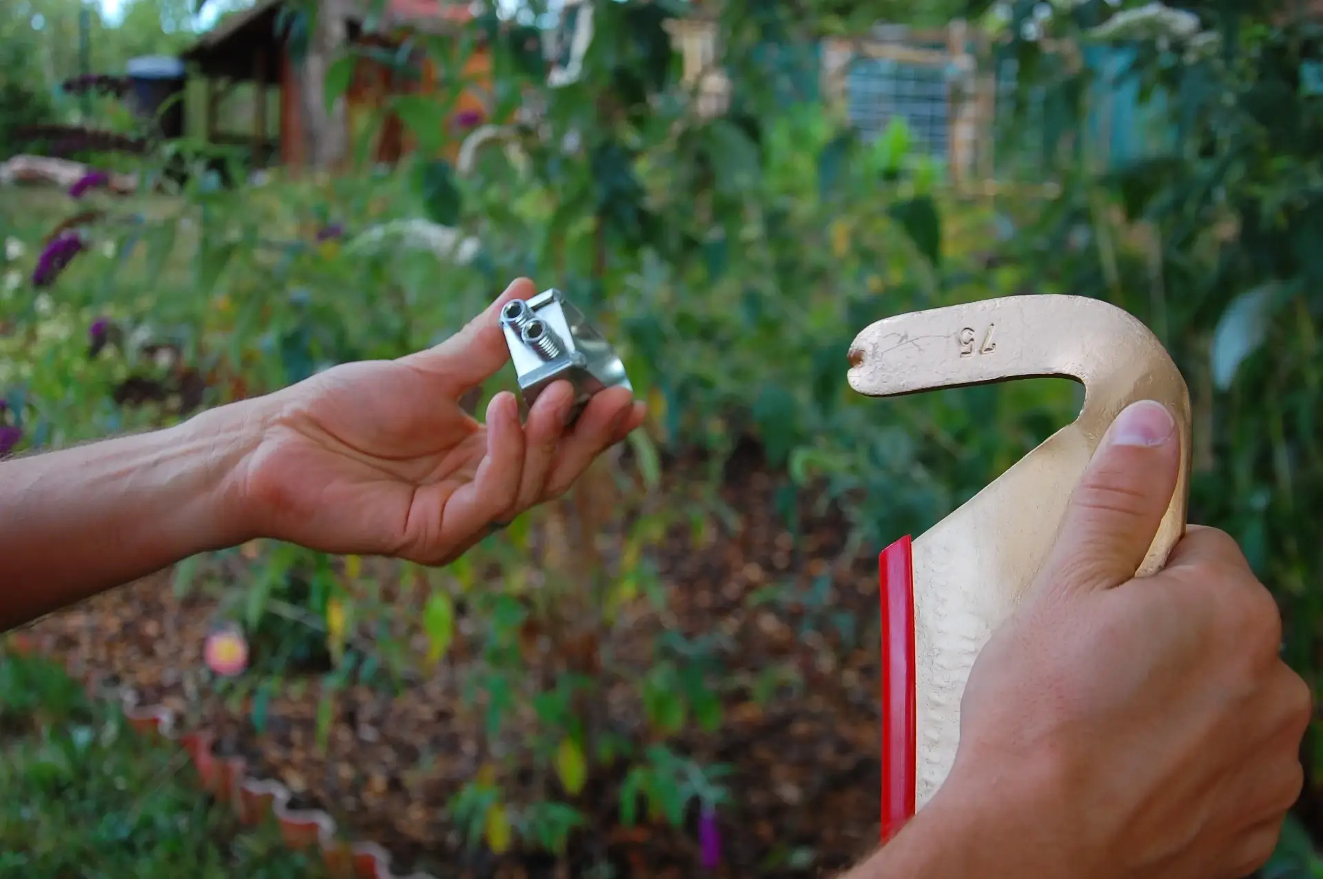 Nasedenie kosy na kosisko krok 1